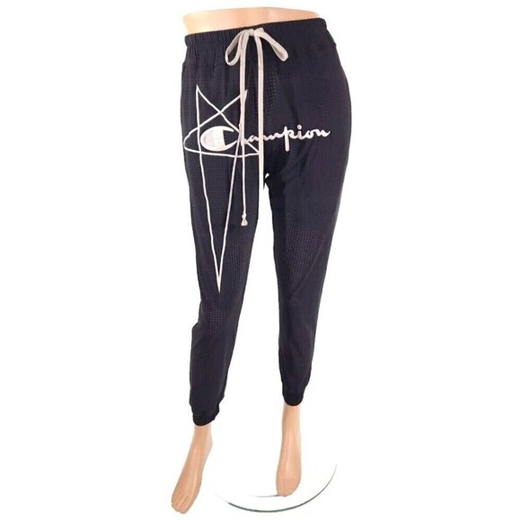 Rick Owens x Champion Embroidered Mesh Track Pants XS 2 New Co-lab Pentagram - Picture 2 of 14